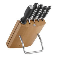 Set di coltelli con ceppo - 6-pz., naturale